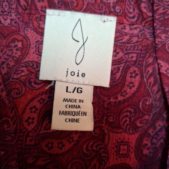 Joie blouse Size Lg - Picture 4 of 5